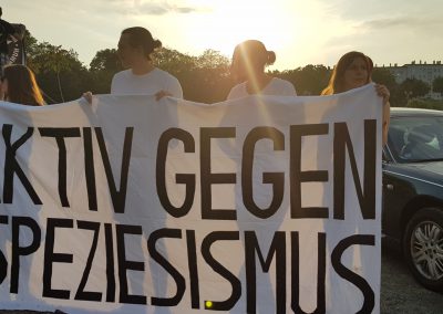 Protest gegen Zirkus Krone Frankfurt