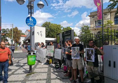 Demo vor dem Frankfurter Zoo