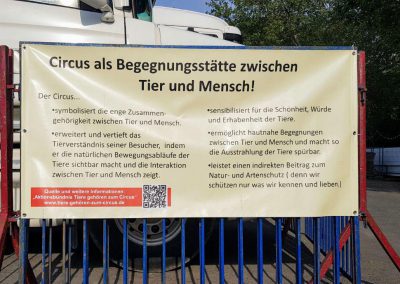 Protest gegen Zirkus Krone Frankfurt