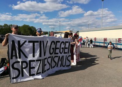 Protest gegen Zirkus Krone Frankfurt