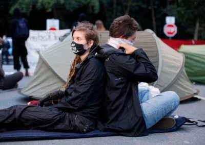 Besetzung von Tönnies in Rheda-Wiedenbrück