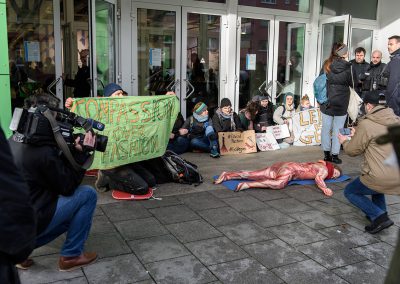 Blockade der Ledermesse in Offenbach 2020