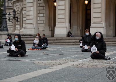 Kastenstand Mahnwache